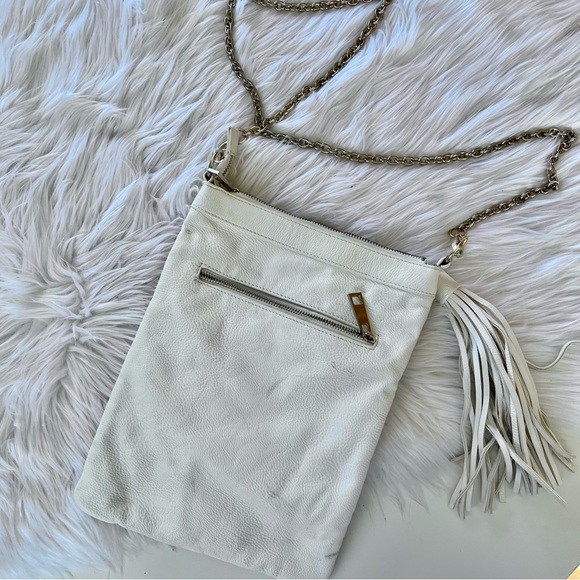Lulu’s White Tribal Southwestern Studded Faux Leather Crossbody Festival Bag - Picture 5 of 8
